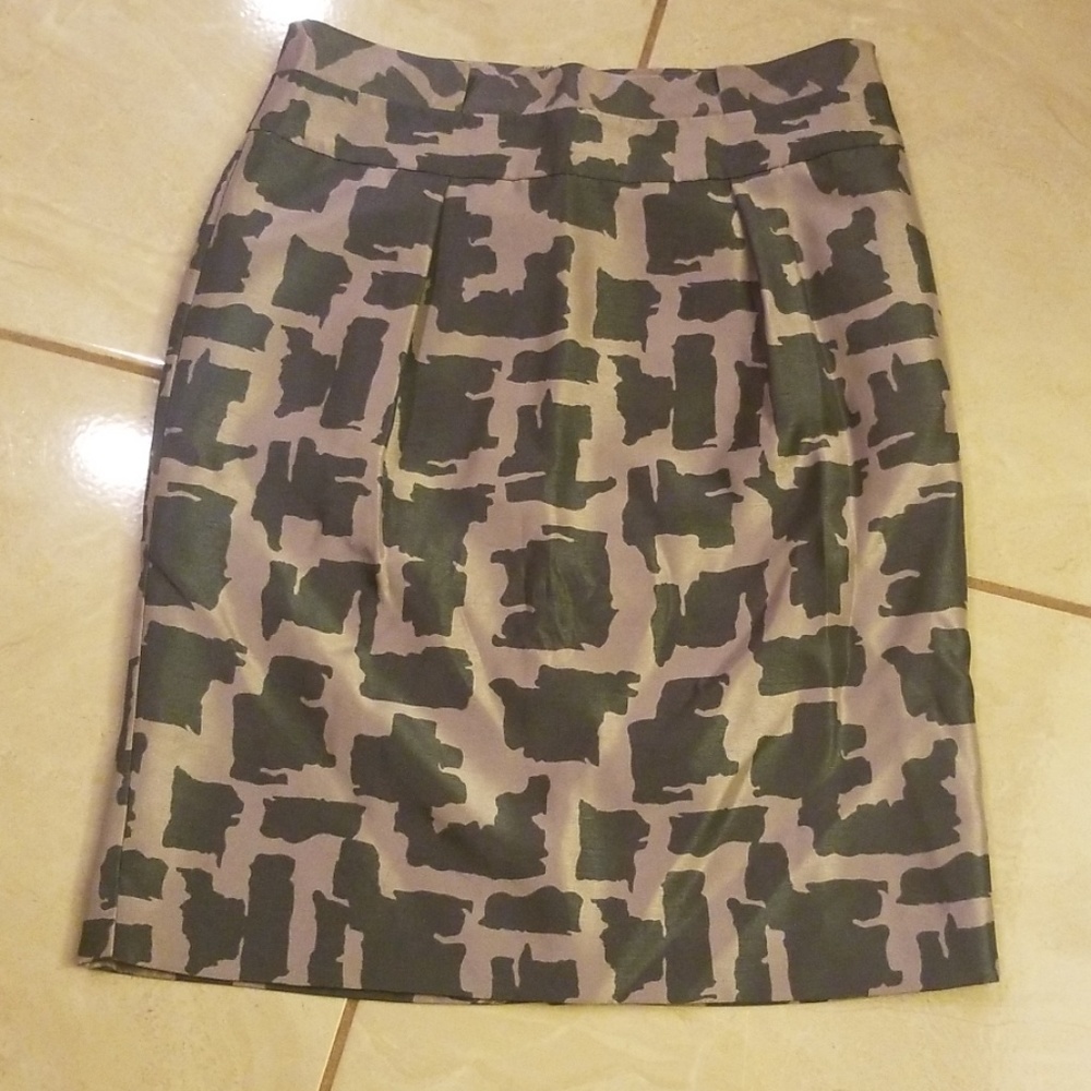 Banana Republic Printed Pencil Skirt